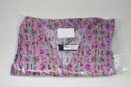 An as new Athena Procopiou Fun Neon Leo button dress in silk (One size).