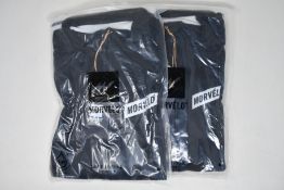 Two men's as new Morvelo Stealth thermoactive long sleeve cycling jerseys (XL - RRP £95 each).