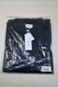 Three as new Sirplus navy organic cotton long sleeve polo shirts (All M - RRP £95 each).