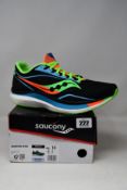 A pair of as new Saucony Endorphin Speed trainers (UK 12).