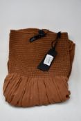 An as new Pinko Lotty dress in brown (Size 38).