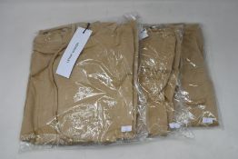 Eight as new Lenny London Keighley hoodies in beige (S - RRP £169 each).