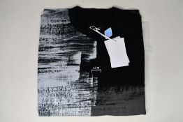 A men's as new A-COLD-WALL* brush stroke T-shirt (M).