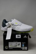 A pair of as new Adidas ZG21 Boa golf shoes (UK 6.5).