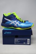 A pair of women's as new Asics Netburner Ballistic FF MT trainers (UK 6).