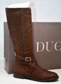 A pair of as new Duo Boots Edith boots in Sigaro leather (UK 5).