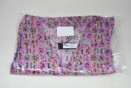 An as new Athena Procopiou Fun Neon Leo button dress in silk (One size).