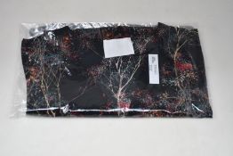 An as new Athena Procopiou Black Muguet button dress in silk (One size).