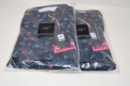 Two men's as new Morvelo Biz thermoactive long sleeve cycling jerseys (XXL - RRP £95 each).