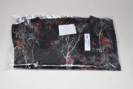 An as new Athena Procopiou Black Muguet button dress in silk (One size).