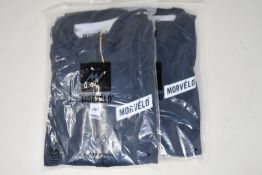 Two men's as new Morvelo Stealth thermoactive long sleeve cycling jerseys (L, XL - RRP £95 each).
