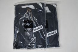 Two men's as new Morvelo Stealth thermoactive long sleeve cycling jerseys (XXL - RRP £95 each).