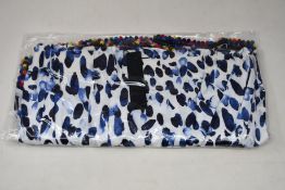 An as new Athena Procopiou Mediterraneo Leo short pompom dress in silk (One size).