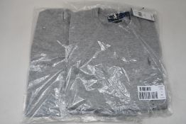 Two as new Ralph Lauren grey sweaters (XS, XL - RRP £90 each).