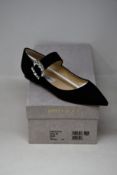 A pair of as new Jimmy Choo Cheri flats in suede (EU 35).