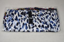 An as new Athena Procopiou Mediterraneo Leo short pompom dress in silk (One size).