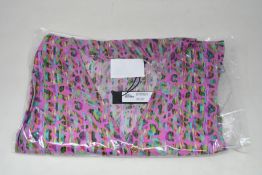 An as new Athena Procopiou Fun Neon Leo button dress in silk (One size).