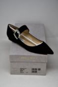 A pair of as new Jimmy Choo Cheri flats in suede (EU 36).