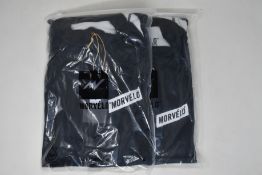 Two men's as new Morvelo Stealth thermoactive long sleeve cycling jerseys (XXL - RRP £95 each).