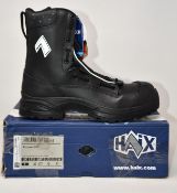 A pair of as new Haix Airpower XR1 safety boots (UK 9).