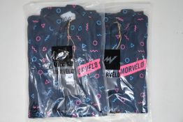 Two women's as new Morvelo Biz thermoactive long sleeve cycling jerseys (M - RRP £95 each).