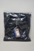 Four men's as new Patagonia R1 Daily Zip Neck tops in smoulder blue (S, M, L, XL).