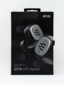 A boxed as new pair of EPOS GTW 270 In-Ear Wireless Gaming Earbuds (Box sealed).