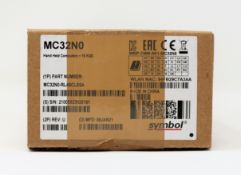 A boxed as new Motorola MC32N0-RL4SCLE0A Mobile Handheld Computer with battery (Box opened).