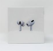 A boxed as new pair of Apple AirPods Pro with Wireless Charging Case (M/N: MWP22ZP/A A2083/A2084/