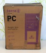 A boxed as new Terra desktop PC with Intel Pentium Gold G6400 4.0GHz CPU, 4GB RAM and 1TB HDD on