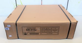 COLLECTION ONLY: Two boxed as new Konica Minolta DK-516x Copier Desks (Box sealed).