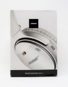 A boxed as new pair of Bose QuietComfort 35 II Wireless Headphones in Silver (Box opened).