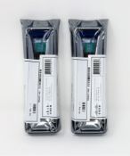 Two boxed as new Cisco CPAK-100G-LR4 Transceiver Modules (Box opened, some damage to box. Individual