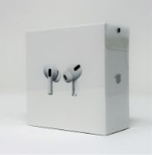 A boxed as new pair of Apple AirPods Pro with Wireless Charging Case (M/N: MWP22ZP/A A2083/A2084/