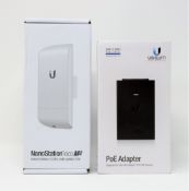 A boxed as new Ubiquiti NanoStation loco M2 Indoor/Outdoor 2.4GHz, 8 dBi airMAX CPE (Box sealed) and