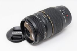 A boxed as new Tamron AF 70-300mm F/4-5.6 Di LD Macro Lens for Canon.