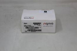 A boxed as new Signia Pure 13 7 NX (T) RIC hearing aid.