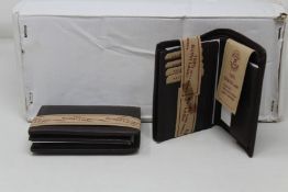 Ten as new Pedro leather wallets in Dark Brown.