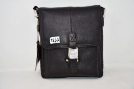 An as new Ashwood Leather Benjamin messenger bag.