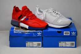 A pair of as new Adidas ZX 700 HD trainers (UK 8.5) and ZX 2K Boost (UK 9).