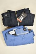 A pair of as new Hugo Boss jeans, a pair of Hugo Boss Schino-Regular trousers (W36/L30) and two