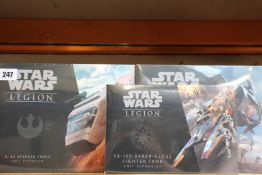 Three boxed as new Star Wars Legion Unit Expansions: A-A5 Speeder Truck, LAAT/Le Patrol Transport
