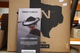 A boxed as new Iron Neck - Advanced Neck Strength Training Device and Rehabilitation Machine.