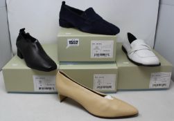 A pair of Gray Matters Emma loafers (EU 36), a pair of Gray Matters Comoda loafers in midnight