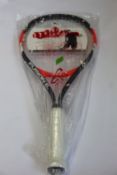 Twelve as new Wilson Fusion XL tennis rackets.
