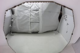 An as new Grosvenor Hartley - Beautiful Vintage Etched Mirror.