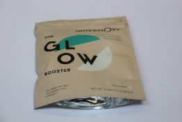 Thirty 200g packets of Innermost Nutrition The Glow Booster collagen skin supplements.