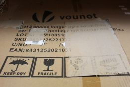 Two Vounot folding sun loungers.