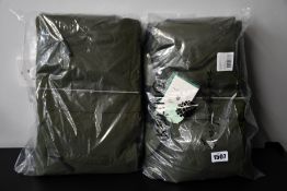 Two children's as new Kuling x Inspobyme 3-in-1 jackets (134cm, 140cm).