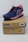 A pair of women's as new Asics Gel-Resolution 8 trainers (UK 7).